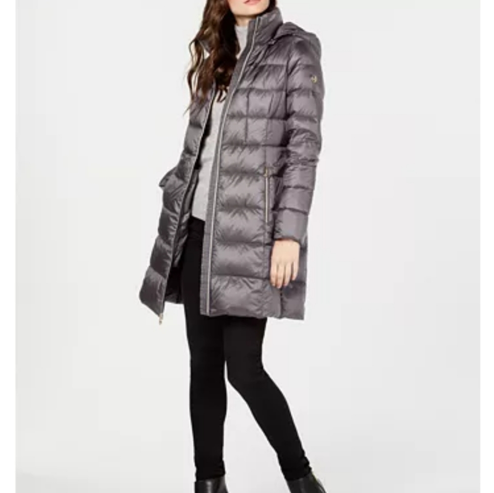 Michael Kors Hooded Long Packable Down Puffer XXS - Picture 2 of 15